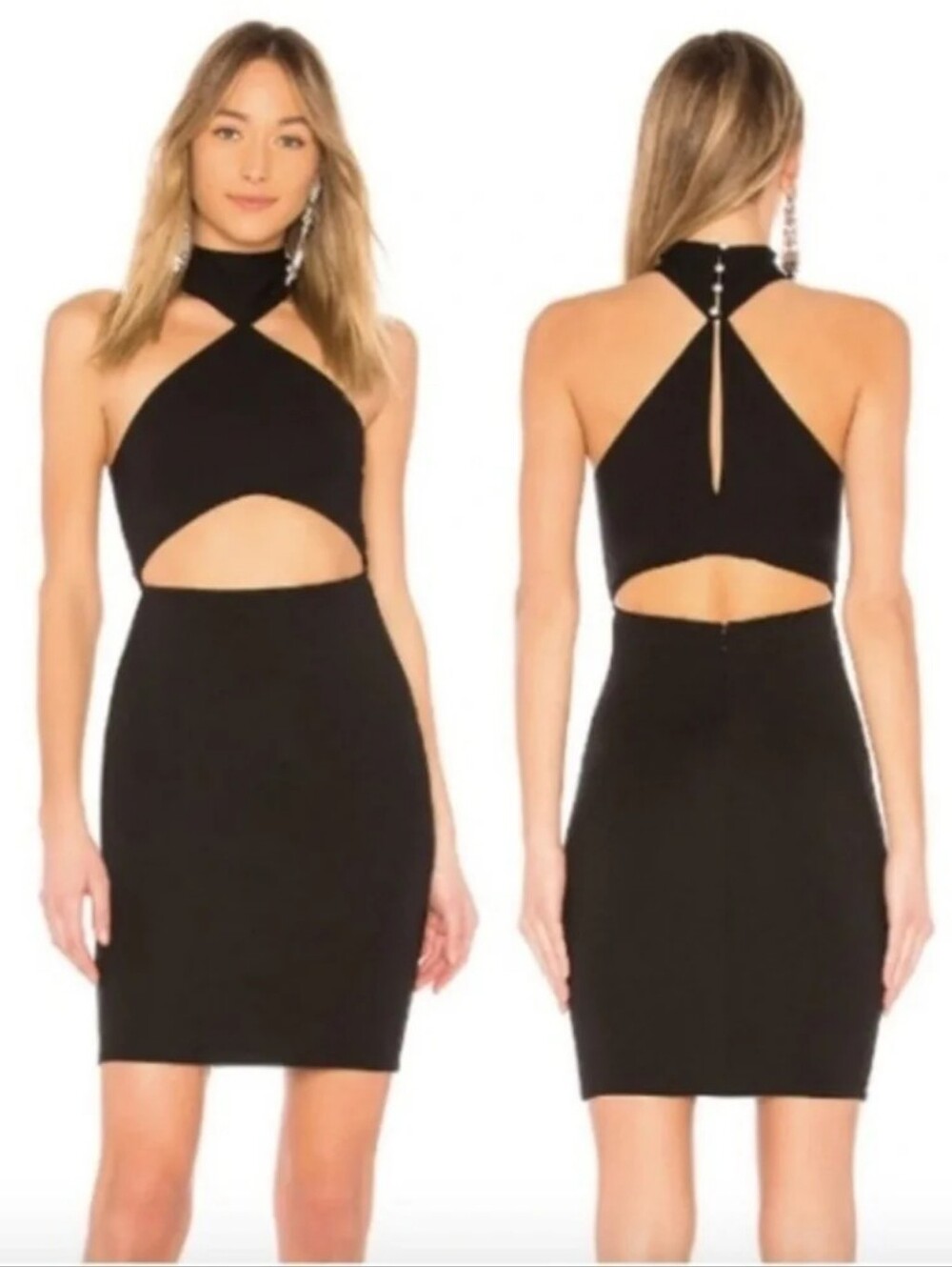 LPA Black  Cutout Mini  Dress